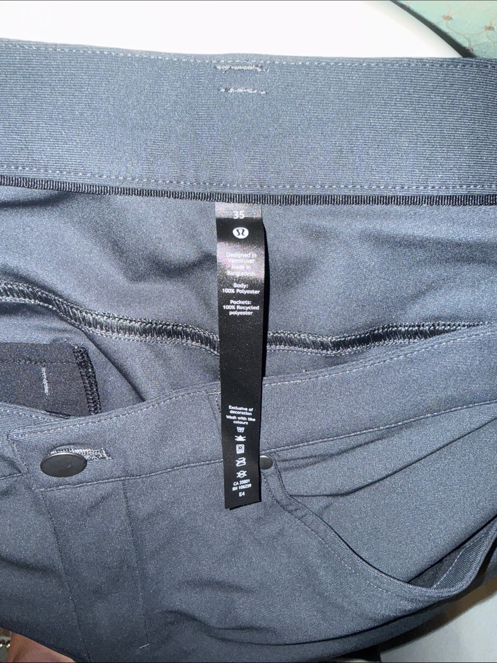 Lululemon ABC 5-Pocket Pants Men’s 35 Black - Picture 2 of 5